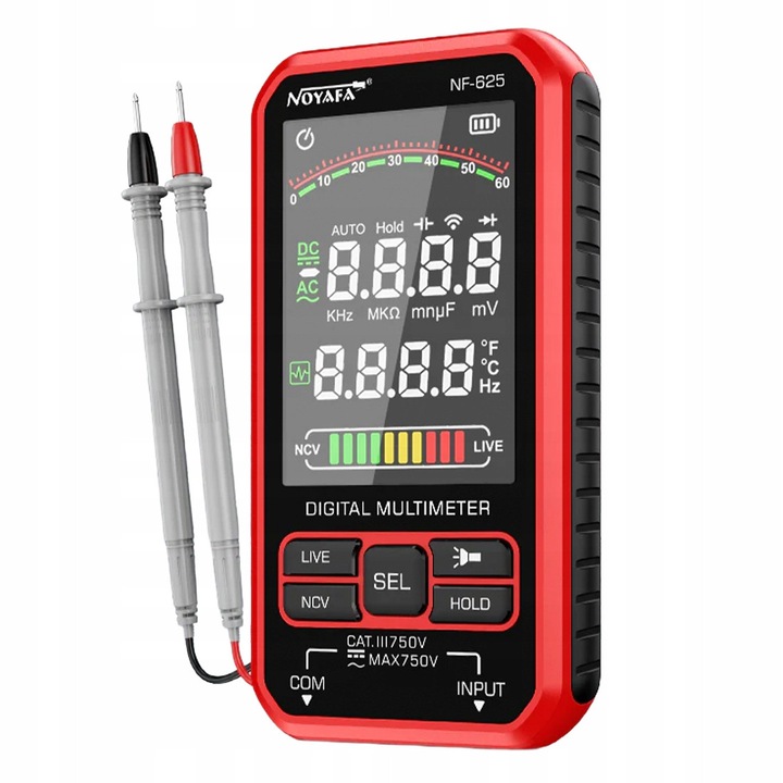 Multimetru digital NOYAFA NF-625, electric, LCD, 750V, set