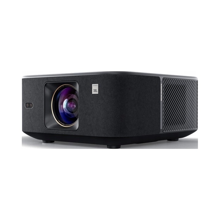 Yaber K3 full HD 1080p projektor, 1600 ANSI lumen, autofókusz és trapézkorrekció, Wi-Fi 6 és Bluetooth 5.0, JBL 15W Dolby Audio, Google TV, NFC Screencast, fekete