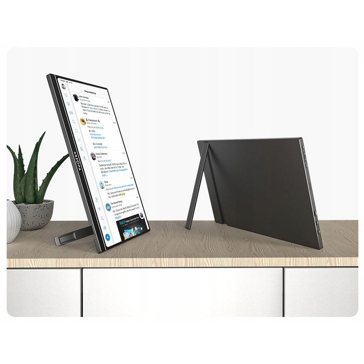 Monitor portabil Arzopa A1C 15.6", IPS, Full HD, 300cd/m2, 21x38x49cm