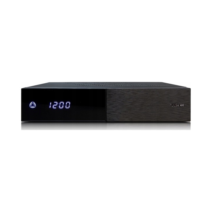 Receptor TV AB-COM PULSe 4K Combo, quad-core, 8GB, negru, 2x slot CI, 7-seg LED, 2x USB, 1x microSD, 1x HDD 2.5"