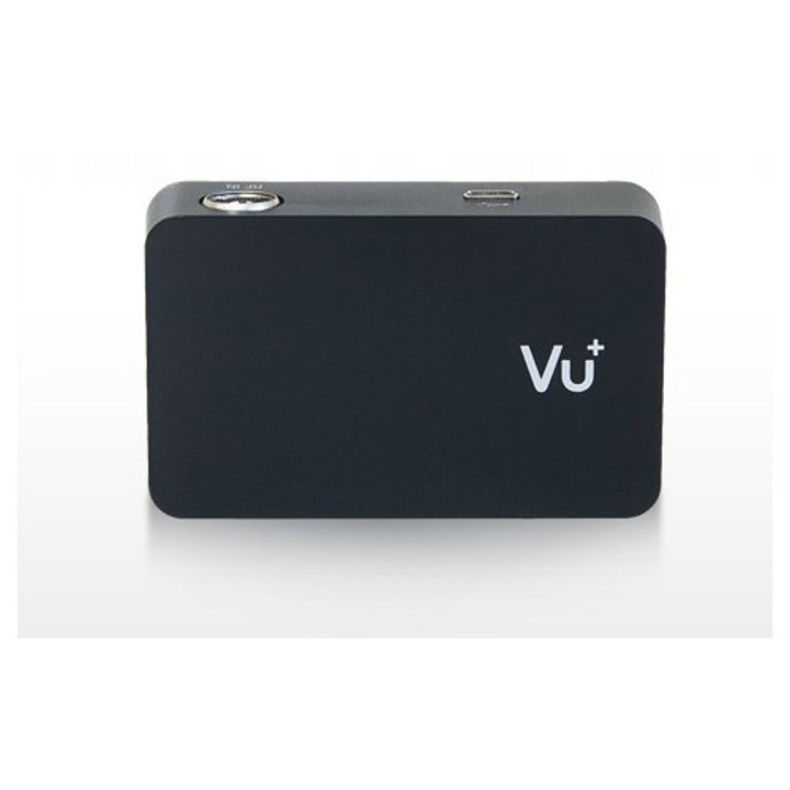 Тунер TV VU+ Turbo 2, хибриден DVB-T2/C, USB, черен