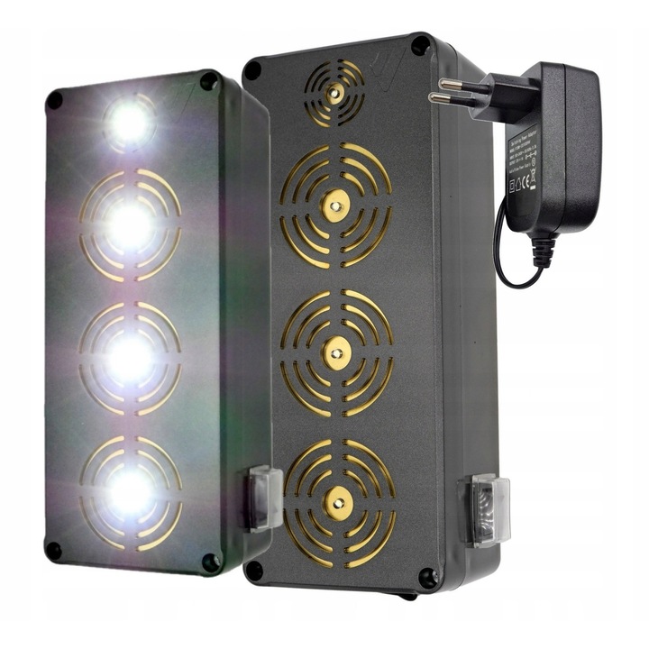 Dispozitiv antirozatoare Viano King LED, ultrasonice, rezistent apa IP65, 55x76x190mm