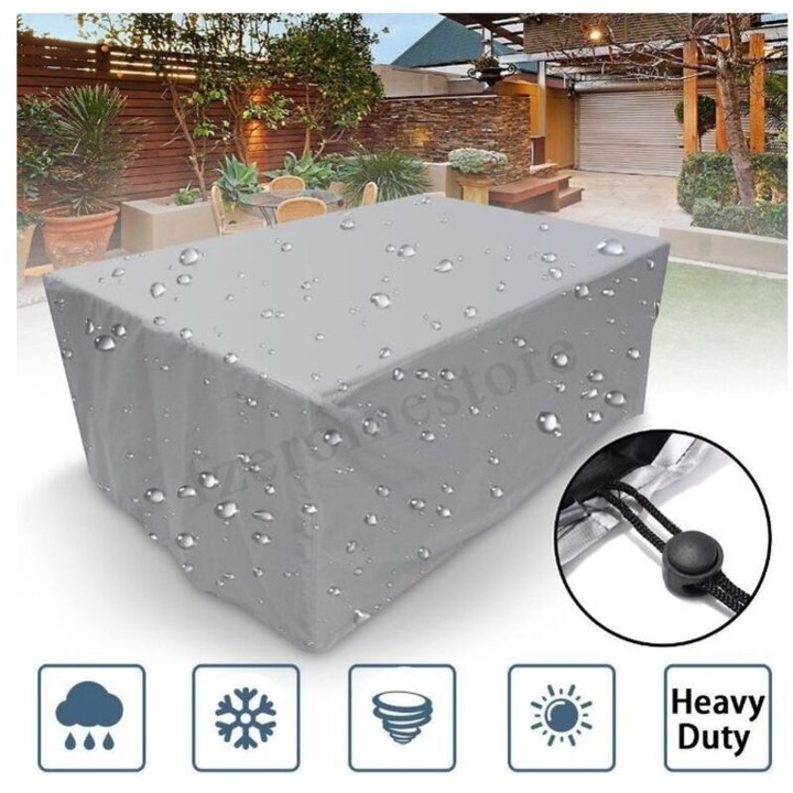 Покривало за градински мебели 210D Oxford, водоустойчиво, UV защита, 100x100x85см