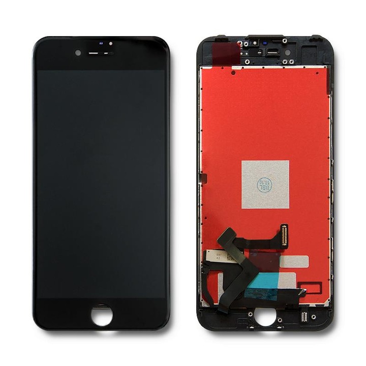 LCD тъчскрийн Qoltec за iPhone 7 (A1660/A1778), резолюция 750x1334 px, готов за инсталиране (plug-and-play), черен, 1 бр