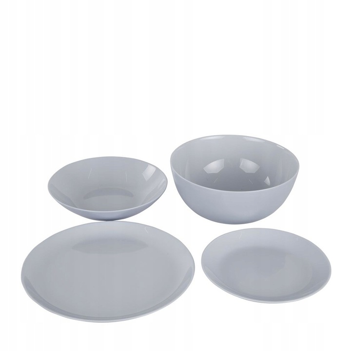 Комплект весел Luminarc Diwali Granit, 19 части, сив, 25x20x19x21см