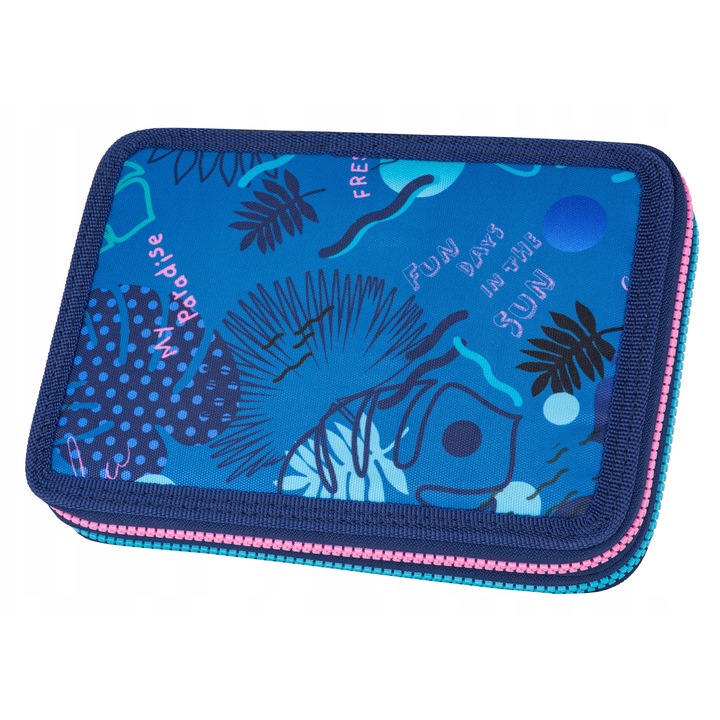 Двоен несесер CoolPack Stitch с цветни аксесоари многоцветен 22x10x5см