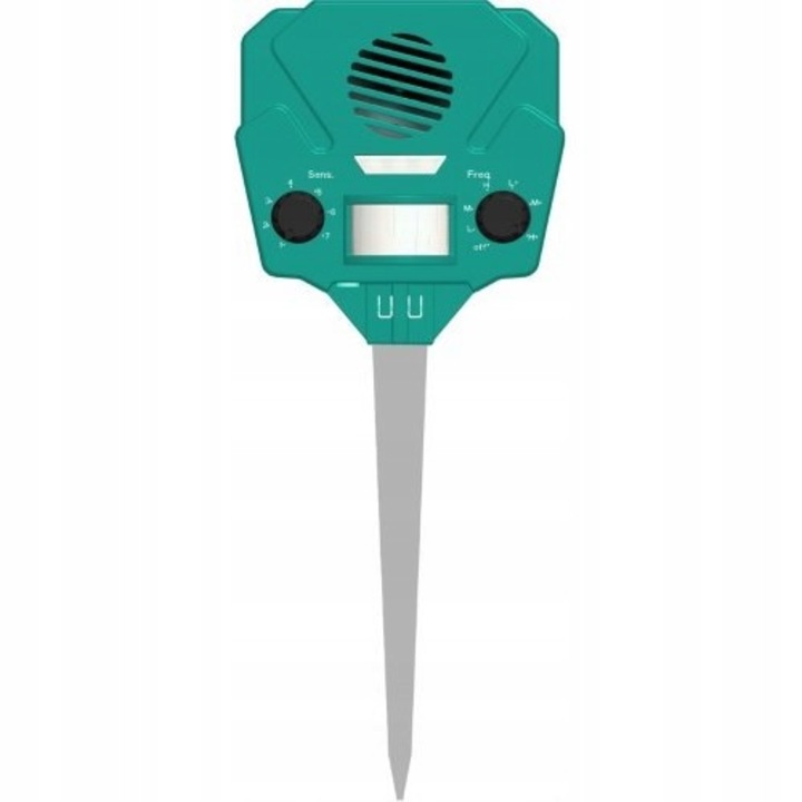 Odstragator ultrasonic Greenmill Classic cu senzor miscare, plastic metal, exterior