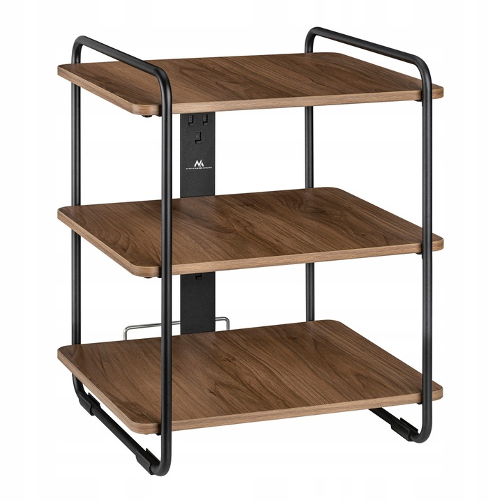 Шкаф с 3 рафта Maclean MC-978, черен, 90кг, 3x30см
