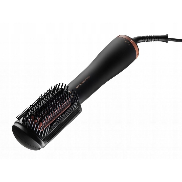 Perie pentru par cu aer cald Concept VH6040 ELITE, suprafata ceramica, infrared boost cu ionizare, negru/bronz, 29 x 6 x 5,5 cm, 350 g