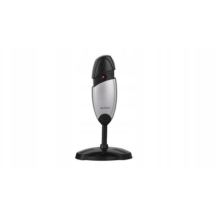 Уеб камера A4Tech PK-635P HD 720p, 1.3 MP (0.9 MP ефективни), вграден микрофон, USB 2.0 интерфейс, въртяща се основа, черен/сребрист, 1 бр