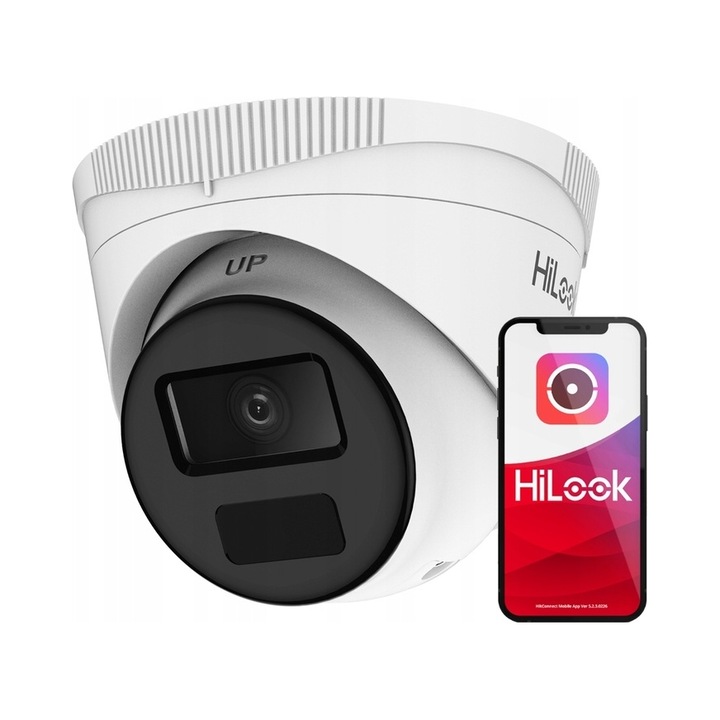 IP камера за наблюдение HiLook IPCAM-T2-P 2MP PoE IR20m IP67 112x81.4mm
