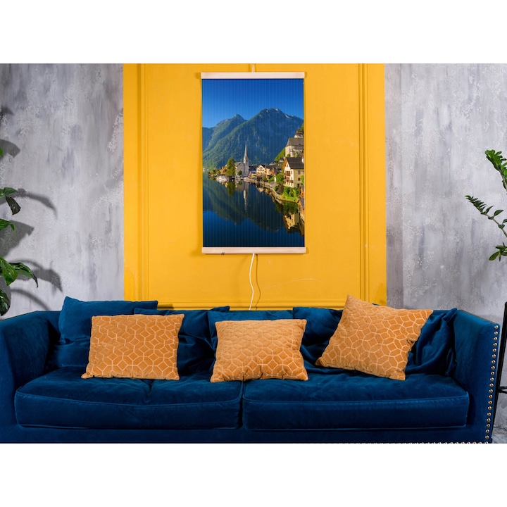 Trio infrapanel, szénszálas, 100x57cm, fekete, 430W, szett