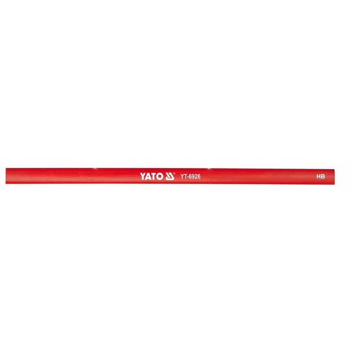 Creion tamplarie Yato HB rosu 180mm set 144 buc