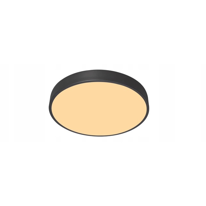 Plafoniera Rabalux Tesia, LED integrat 36W, 2600 lm, lumina calda, negru mat/alb, 40 cm