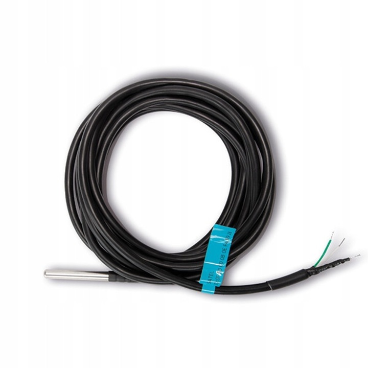 Senzor temperatura digital Satel DS-T2, montaj incastrat, IP65, 6mmx3m, alb