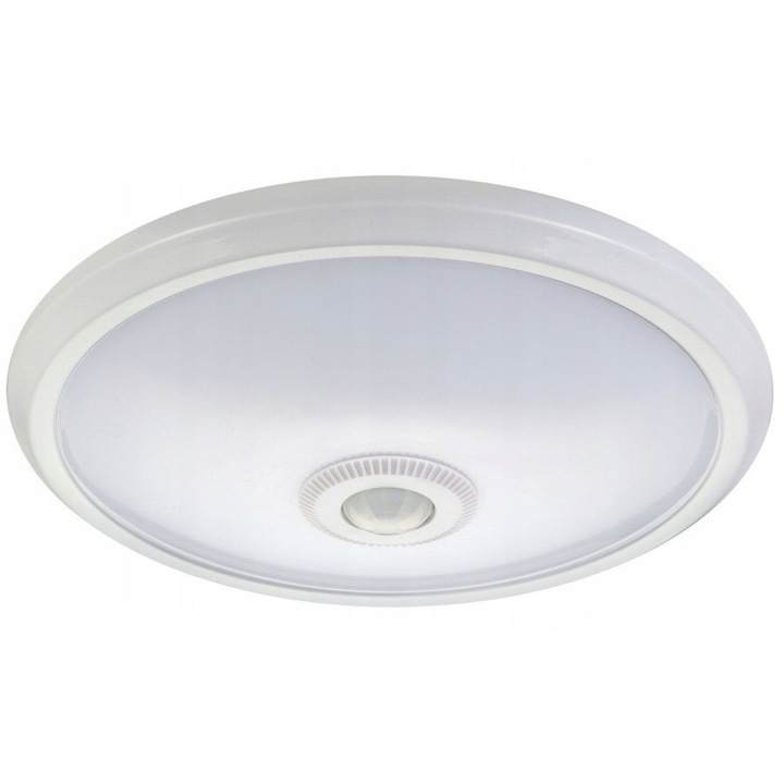 LED плафониера, Maclean MCE131 със сензор за движение и батерия 12W бяла 24x24см