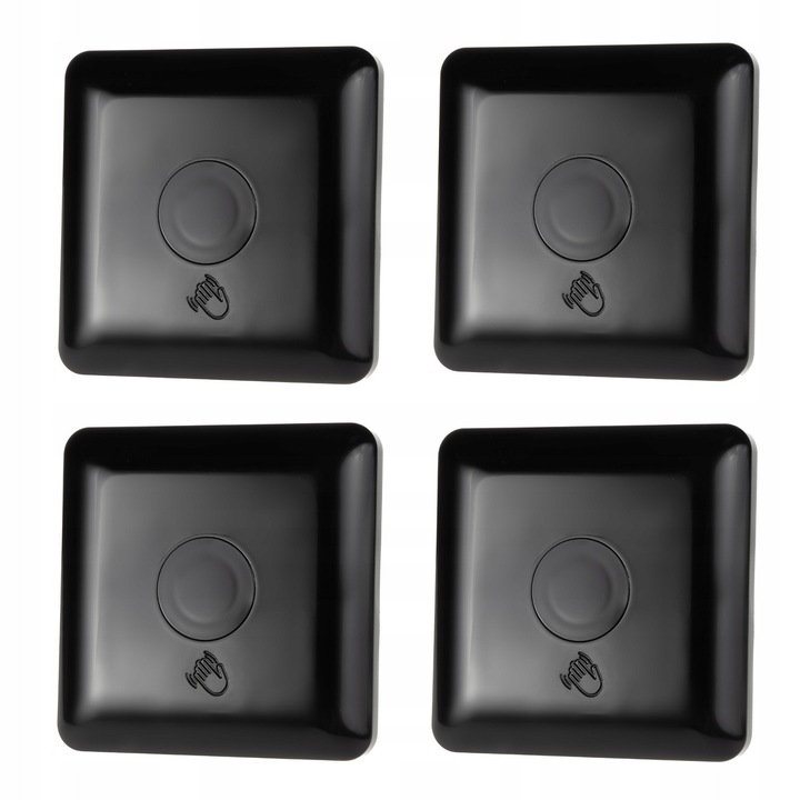 Maclean MCE313 B fekete 80x80cm 1200W 4 db PIR érzékelő készlet