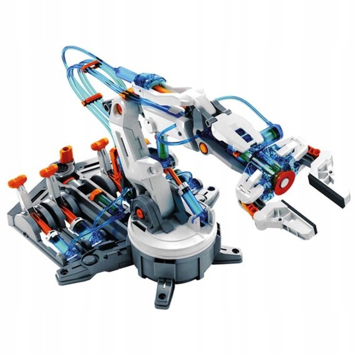Kit robotic Velleman KSR12, brat robotic hidraulic, 229 piese, fara baterii, recomandat 14+, Multicolor, 1 set