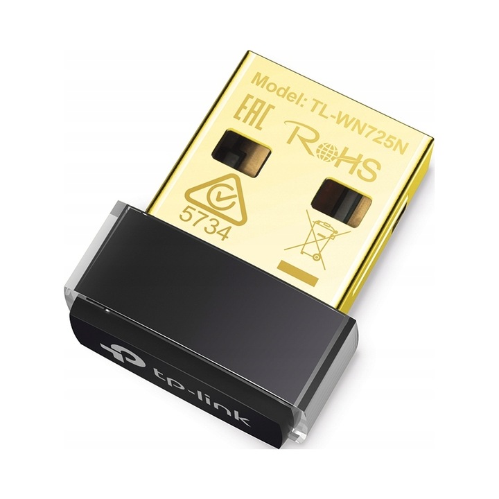 TP-Link TL-WN725N 150Mb/s 2.4GHz nano USB vezeték nélküli hálózati kártya