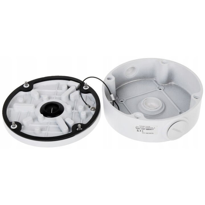 Cutie montaj camera Delta BD-320, metalica, IP65, cu glanda pentru cablu, Alb, 138 x 53 mm