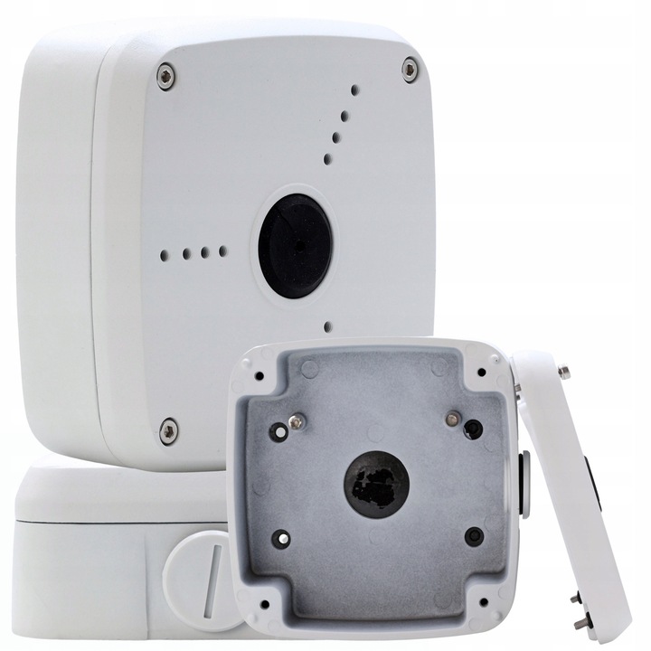 Cutie de montaj/adaptor de tavan CMR Pro PFA122-V2, din aluminiu, compatibil cu camere tubulare si dome, Alb, 134x56x133.5 mm