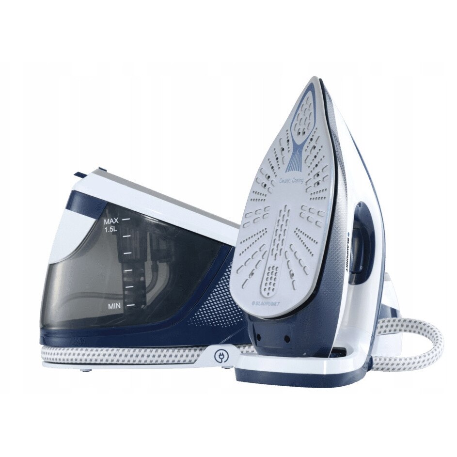 Statie de calcat cu abur Blaupunkt SSP501, 3100W, ceramic, alb, 37.6x19.7x24.6cm