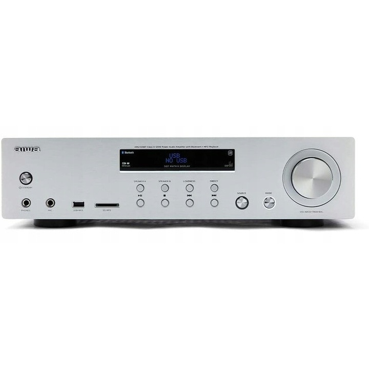 Amplificator Aiwa AMU-120BT/SL 2 x 60 W, bluetooth, usb