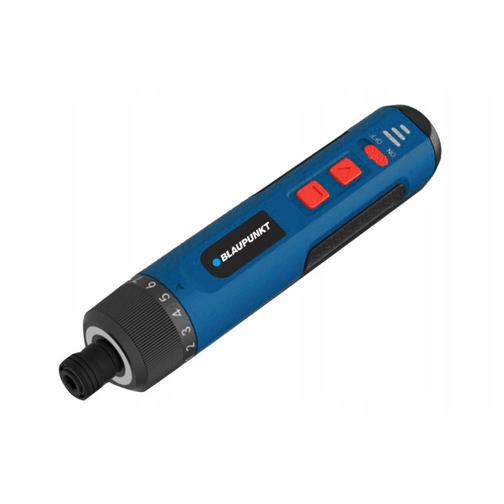 Електрическа отвертка Blaupunkt CD2010, 4V, 5Nm, LED, 22x12.5x6.5cm, комплект от 26 бита