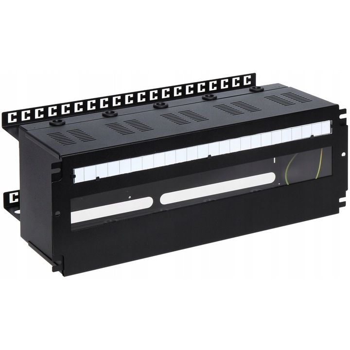 Pulsar A19-TS-35/OB-4U fémház, 19", 4U, fekete, 445x170x155mm