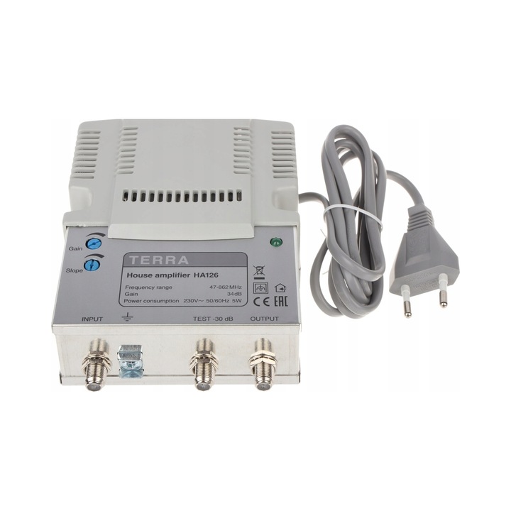 Amplificator TV Terra HA-126 34dB 107x145x53mm