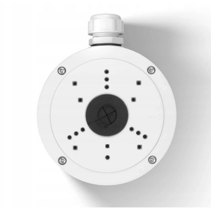 Camera IP HiLook IPCAM-T8-30DL, 8MP, 4K, pentru exterior, cu cutie de montaj, Alb
