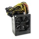 Alimentator ATX Qoltec Bitcoin Miner, 1600W, 80 PLUS Gold, semi-modular, ventilator 14 cm, PFC activ, protectii SCP/OCP/OVP/UVP/OPP, Negru, 160 x 150 x 85 mm, 1 buc