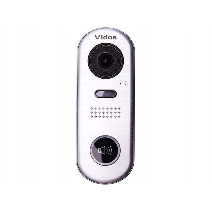 Vidos S1001 videó kaputelefon állomás, kompakt, alumínium, 160x60x31.5mm