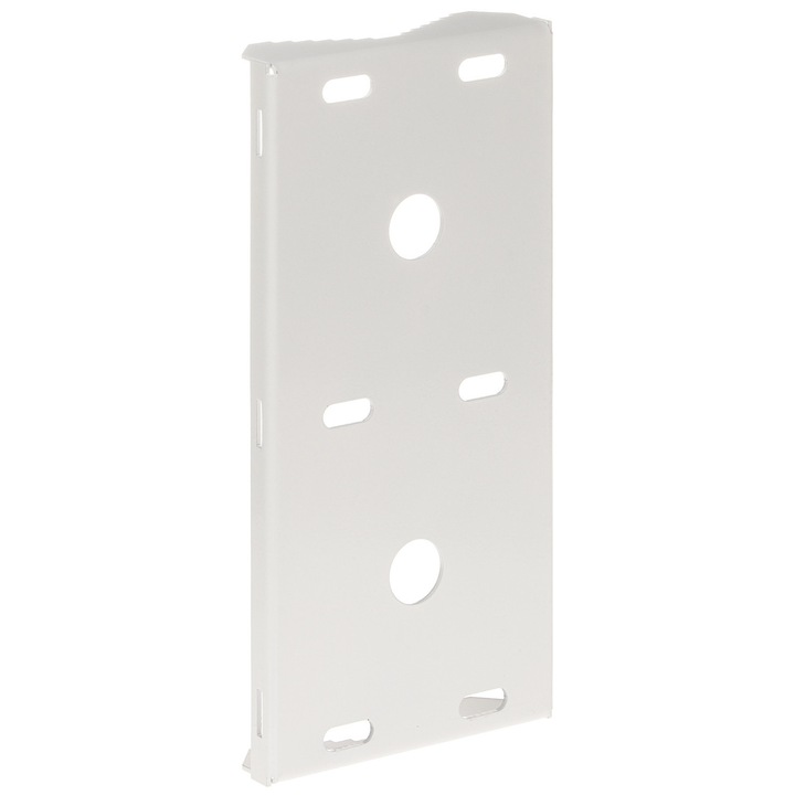 Placa montaj, alb, otel, 27.6x13.4x3.4cm, pentru camere supraveghere