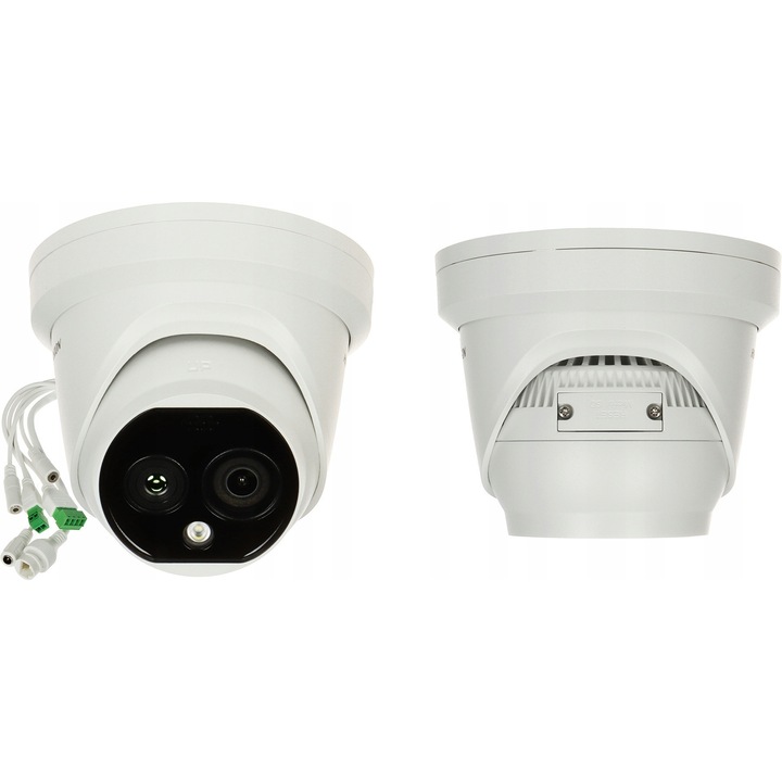 Hikvision DS-2TD1228T-2/QA HeatPro IP hőkamera, 720p, fehér, 138.3x123.1mm