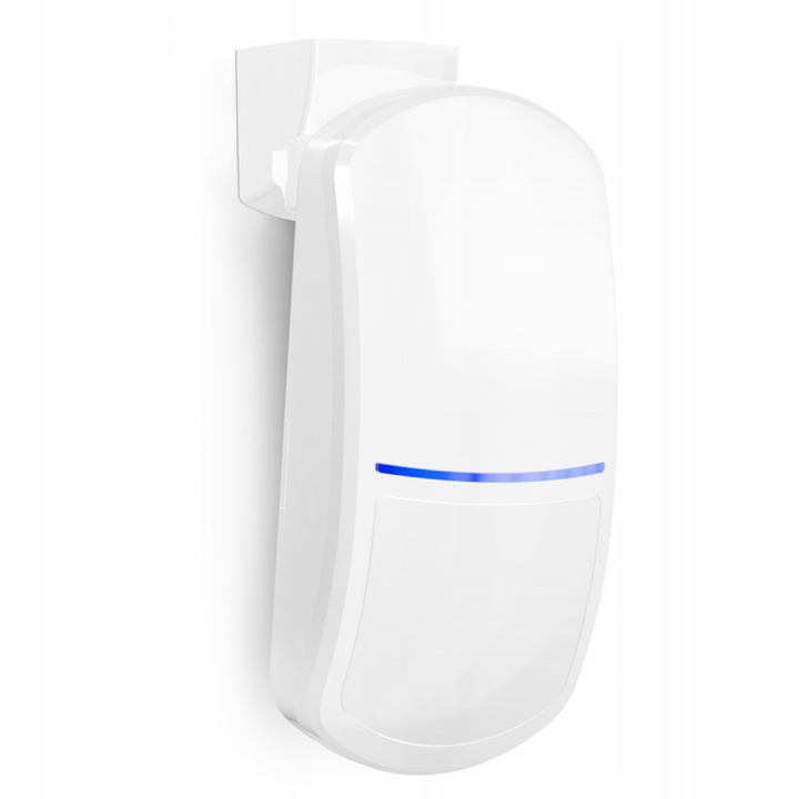 Senzor miscare Satel SLIM-DUAL-PRO, PIR+MW, alb, 20x24m