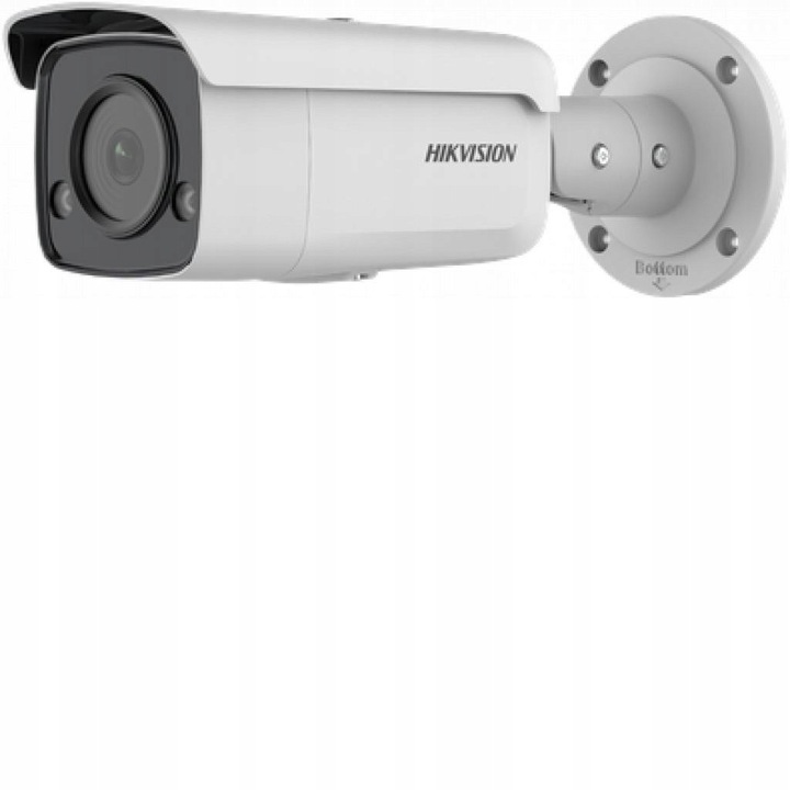 Камера IP Hikvision DS-2CD2T27G2-L(2.8mm)(C), ColorVu 1080p (2 MP), PoE/DC, IP67, Бяла, 1 бр.