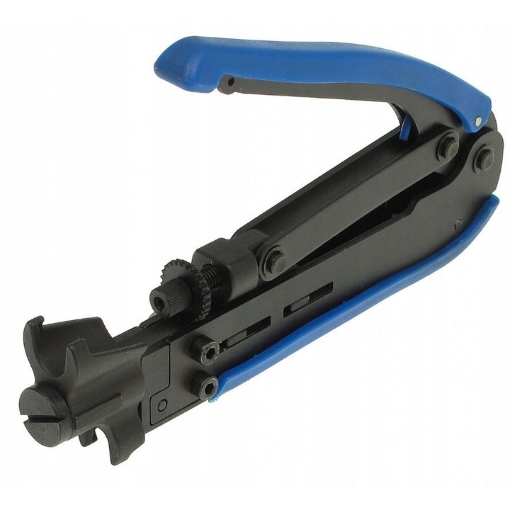 Клещи за компресия Delta HLT-548 за конектори F RG6 RG59 RG11 174x60x21mm