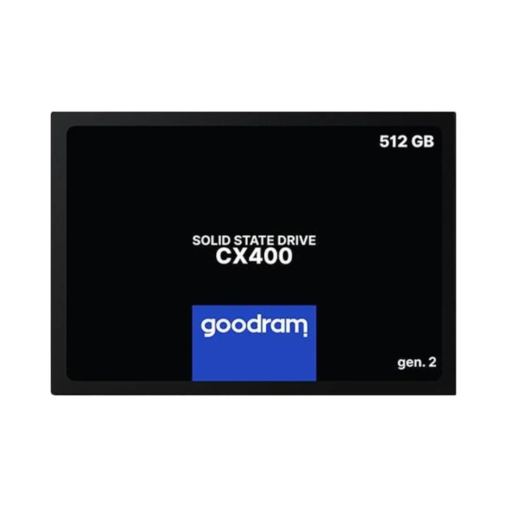 SSD Goodram CX400 Gen.2 512GB 2,5", negru, 100x69.85x7mm