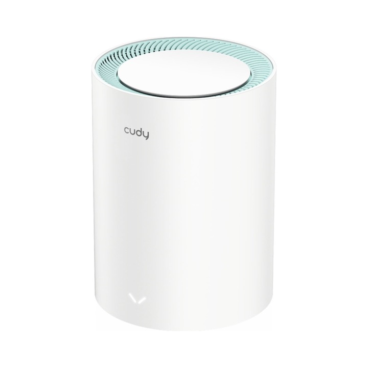Router Wi‑Fi Mesh Cudy M1300, kétsávos 2.4/5 GHz, Wi-Fi 5 (802.11ac), sebesség 300/867 Mb/s, Gigabit Ethernet, fehér, 1 csomag