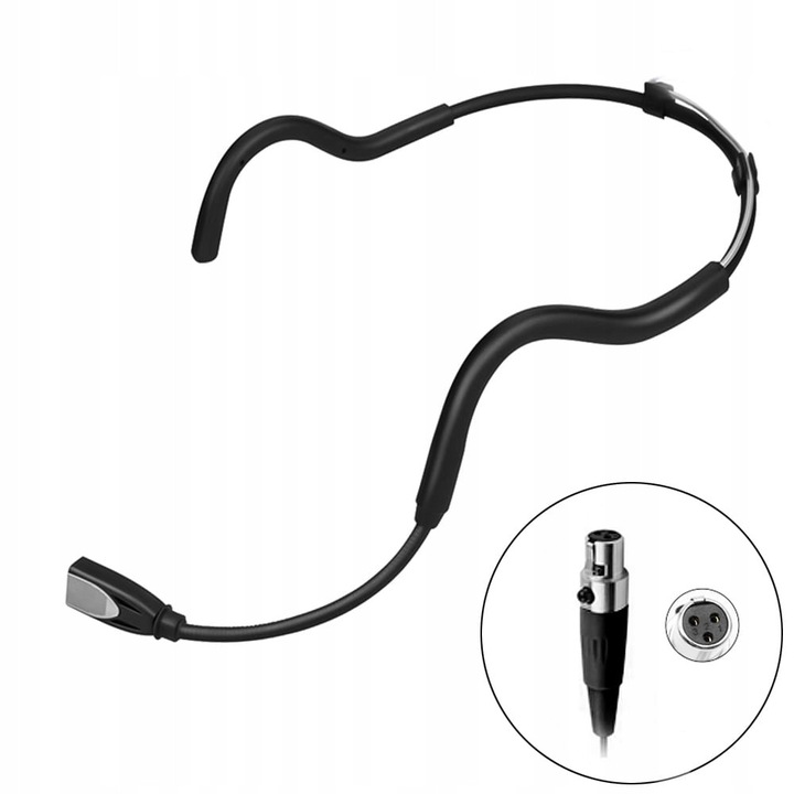 Водоустойчив микрофон Kimafun WP88, черен, 110 см, мини XLR 3-пинов