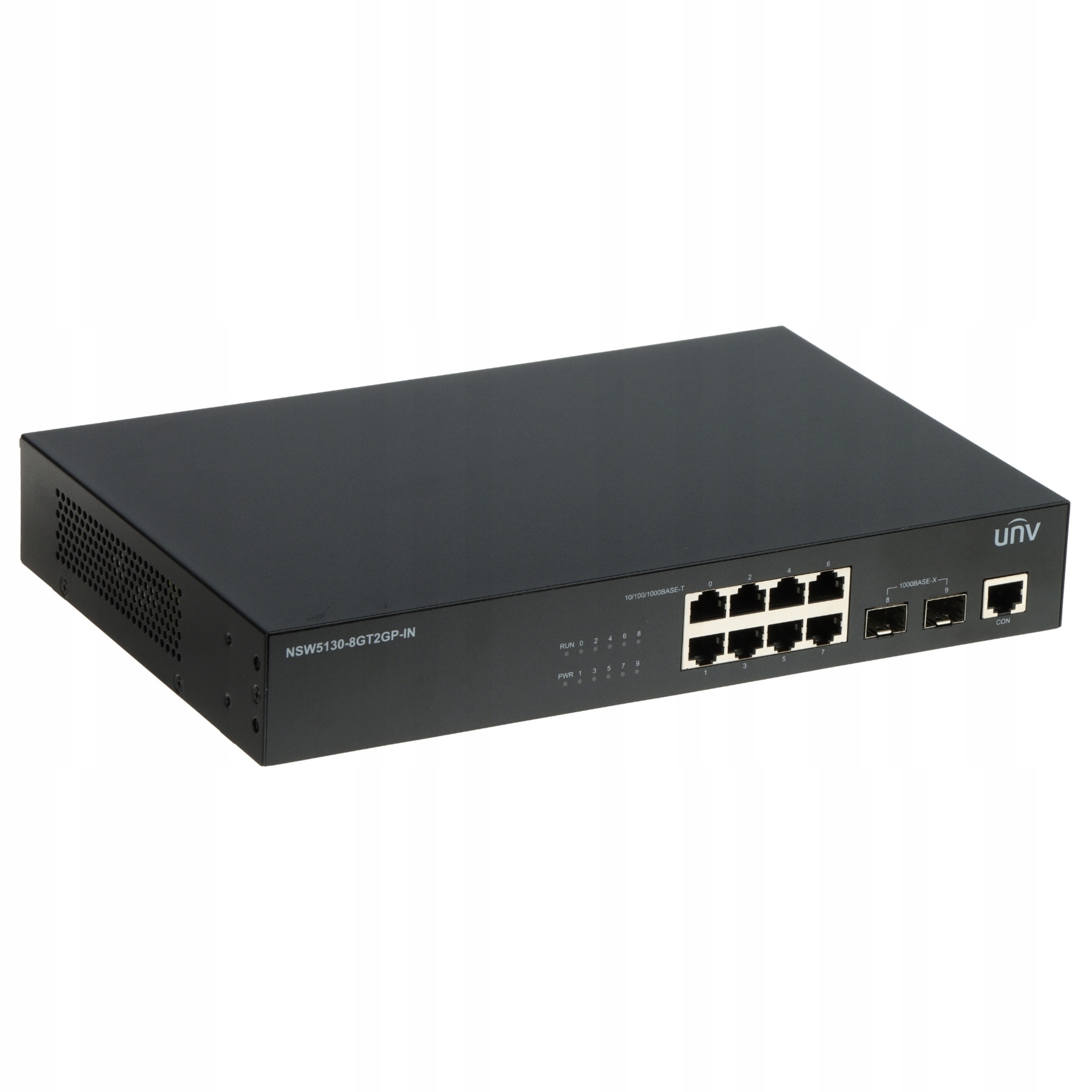 Switch retea Uniview NSW5130-8GT2GP-IN 8 porturi RJ45 2 SFP metalic ...