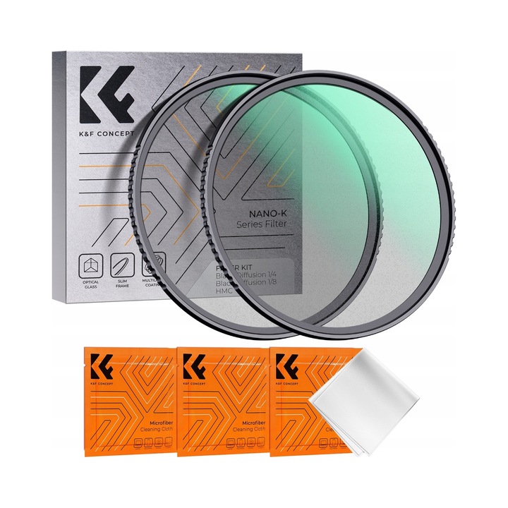 Комплект дифузионни филтри K&F Concept Nano-K 82mm 1/4 1/8 черен