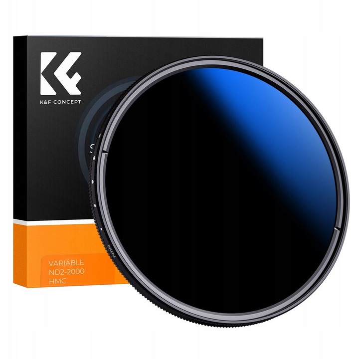 Регулируем ND2-ND2000 K&F Concept Nano-C 62mm тънък сив филтър