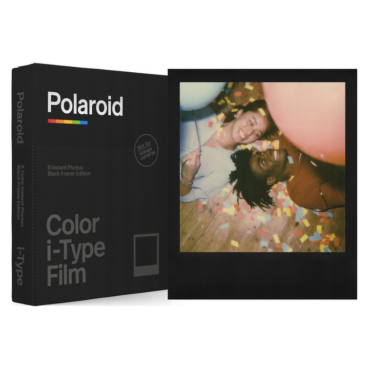 Моментален цветен филм Polaroid i-Type 8 кадъра бяла рамка 10x8,9см