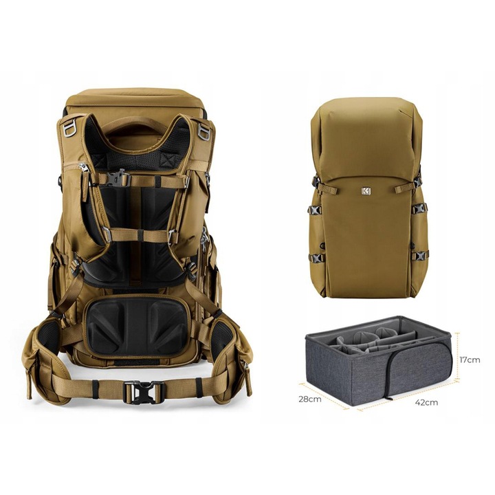 Фото раница K&F Concept Star Wander 05, 40 л, каки, 60x32x24 см