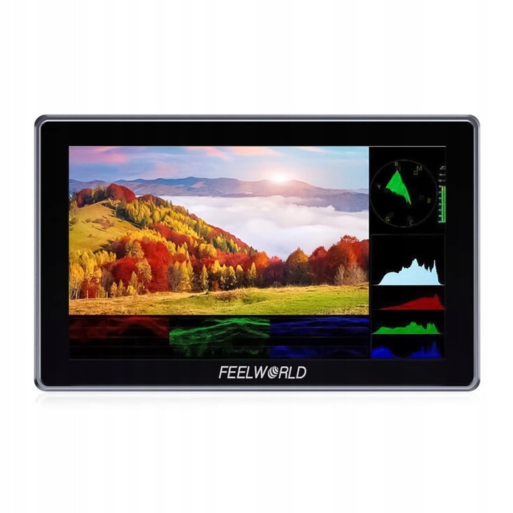 Feelworld H5 12G-SDI Preview Monitor, тъчскрийн, 5,5'' IPS екран 1920x1080, 4K@60Hz HDMI 2.0/12G-SDI мащабиране, черен, 1 бр