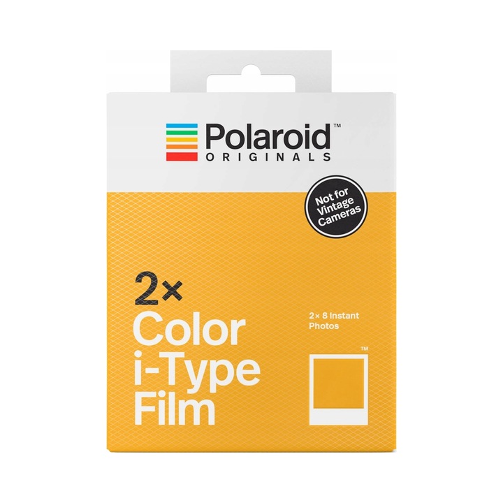 Film Polaroid I-Type 16 cadre color alb 10.7x8.8cm