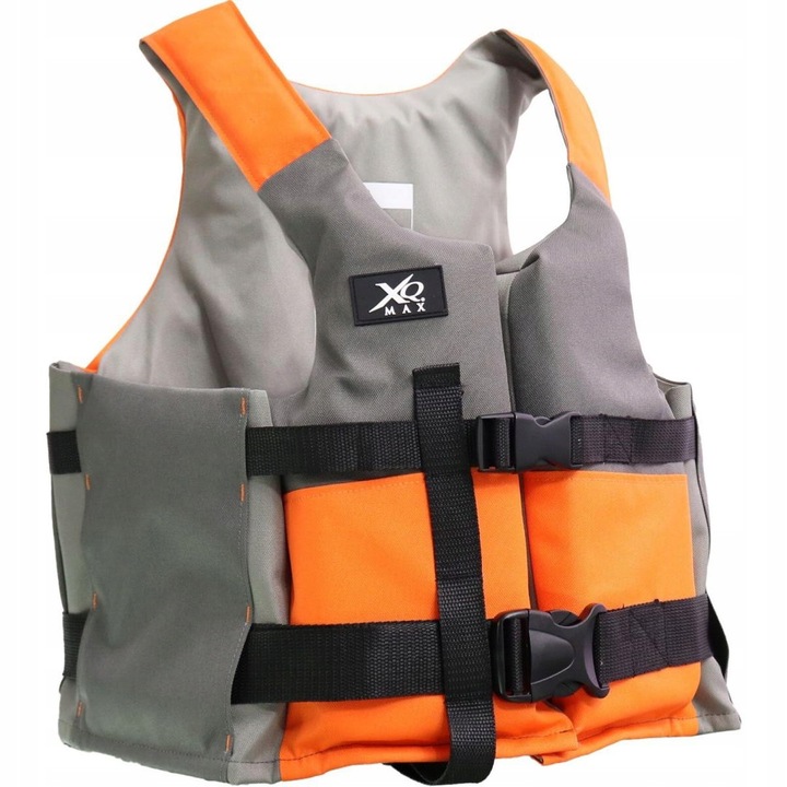 Спасителна жилетка за каяк XQMax Oxford M черно-сиво 55N 92x95см