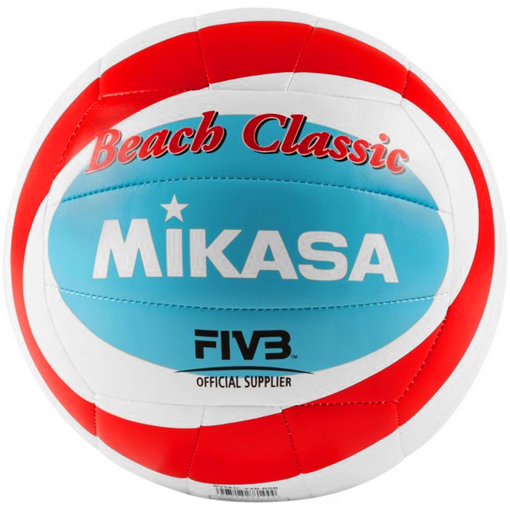 Minge volei plaja Mikasa Beach Classic alb-rosu-albastru 5
